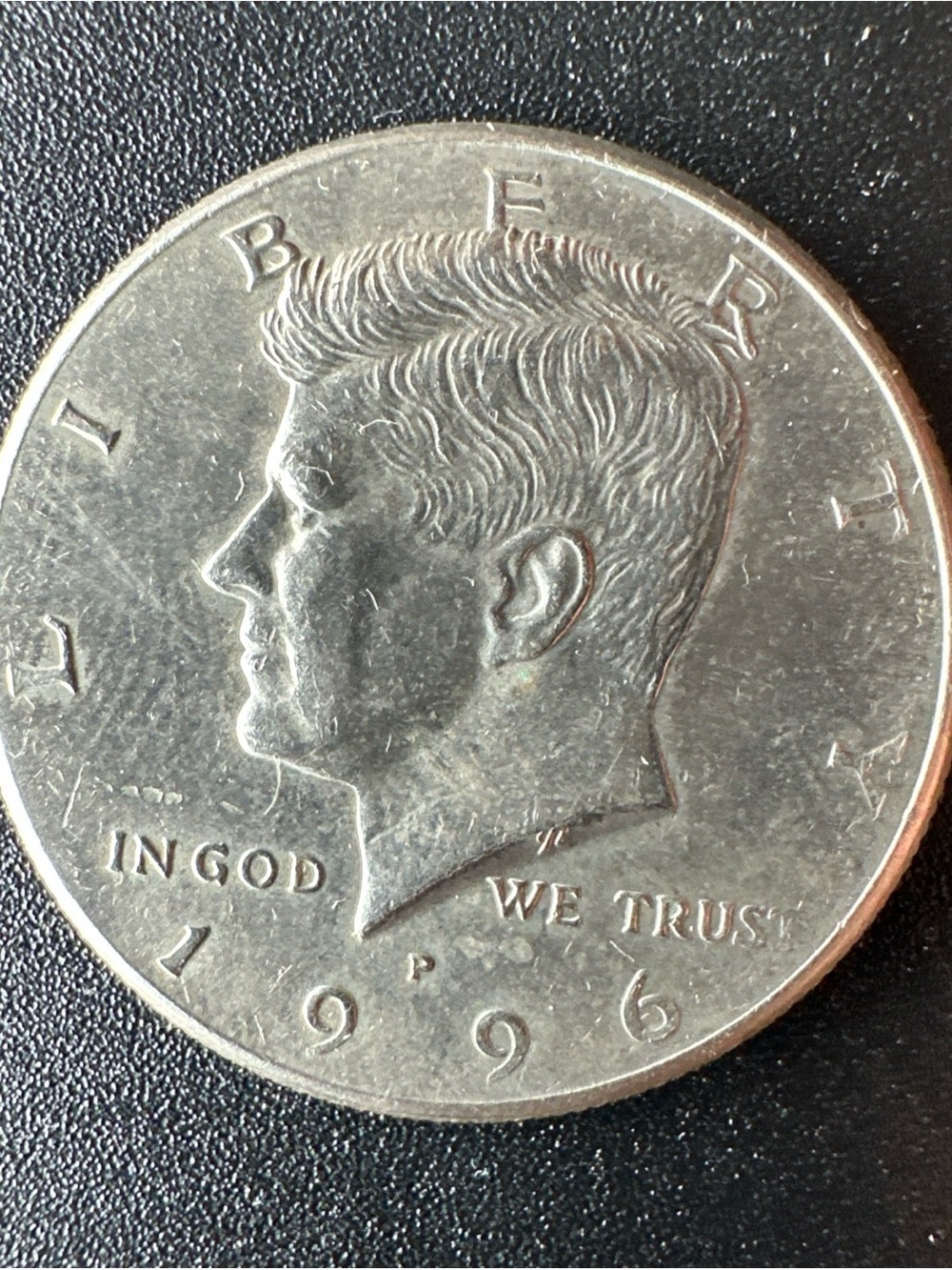 USA 1996 D Kennedy American Half Dollar 50 Cents Collectible Coin - P Variation!